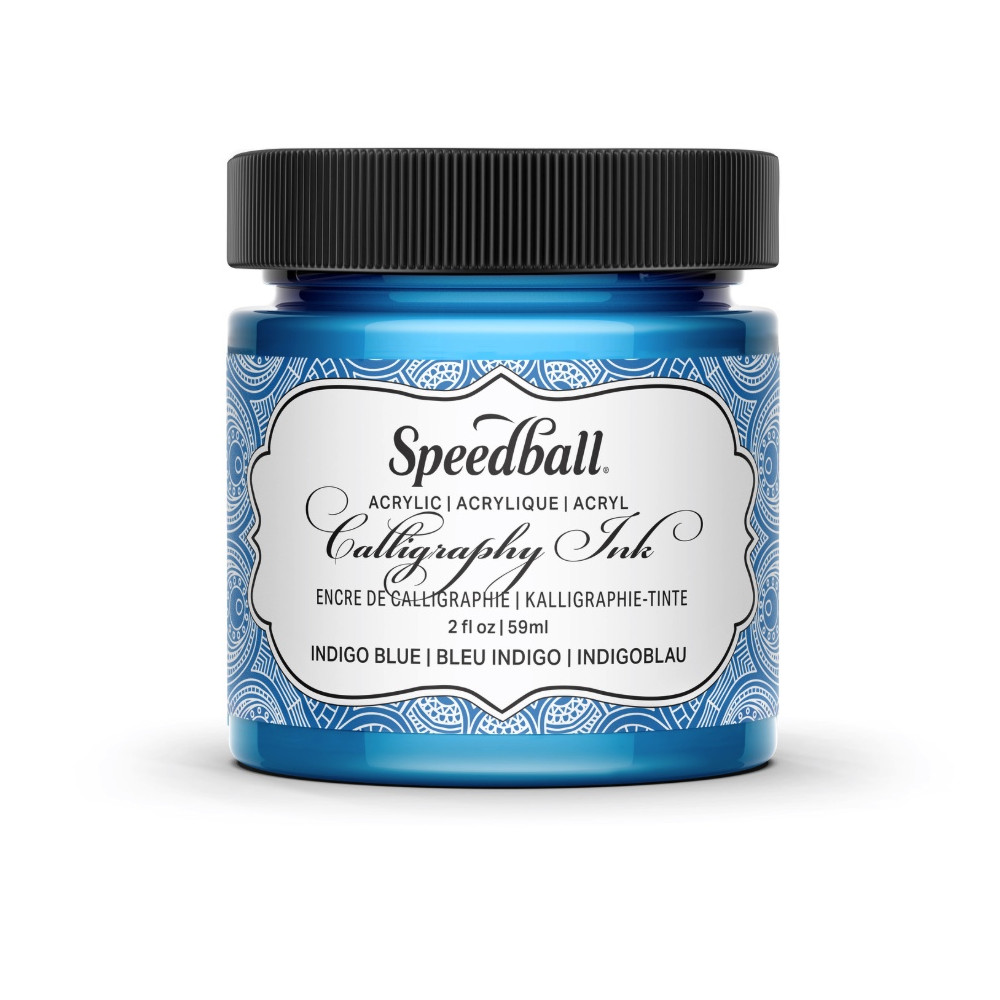Tusz akrylowy do kaligrafii - Speedball - Indigo Blue 59 ml