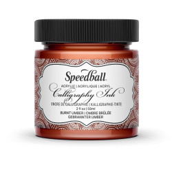 Tusz akrylowy do kaligrafii - Speedball - Burnt Umber 59 ml