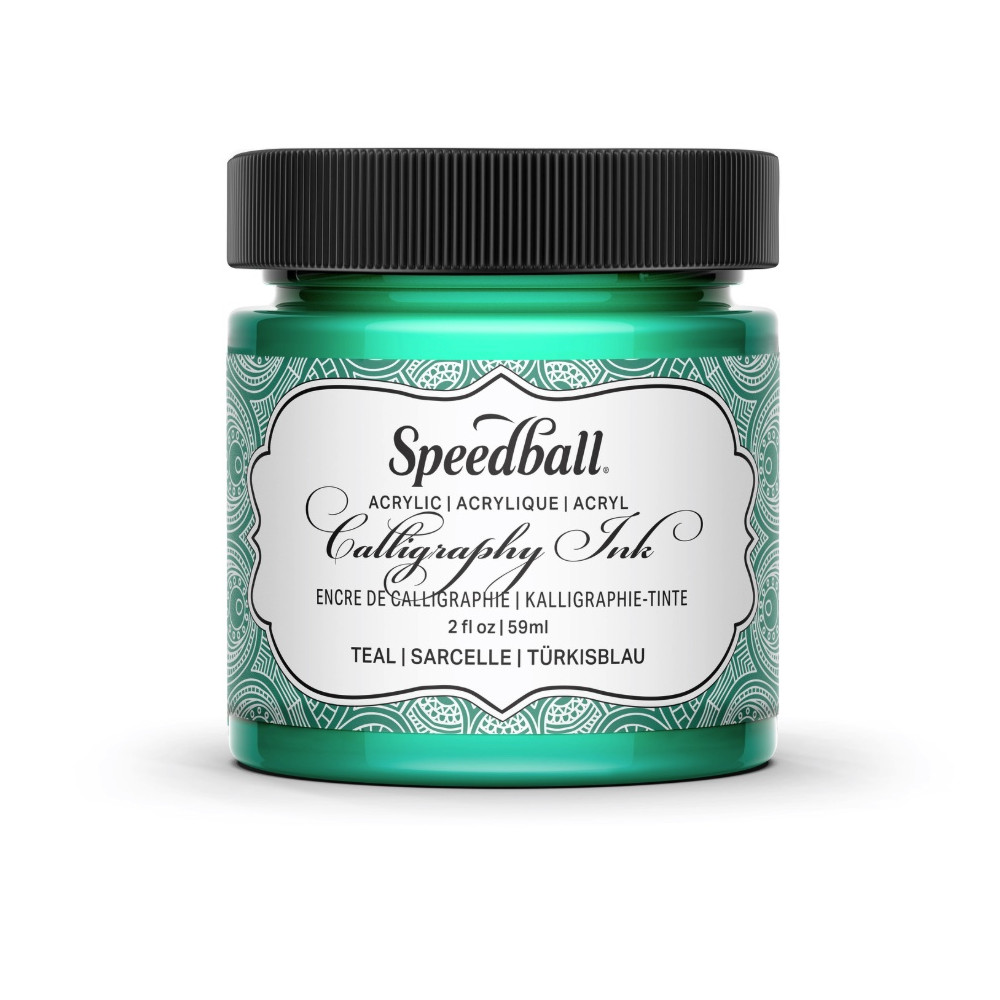 Calligraphy Acrylic Ink - Speedball - Teal Green 59 ml