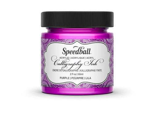 Tusz akrylowy do kaligrafii - Speedball - Deep Purple 59 ml