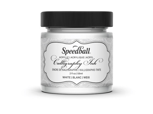 Calligraphy Acrylic Ink - Speedball - White 59 ml