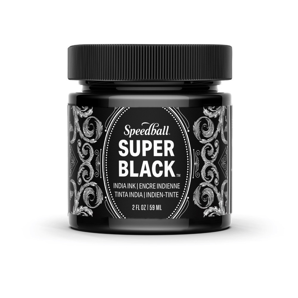India Ink - Speedball - Super Black 59 ml