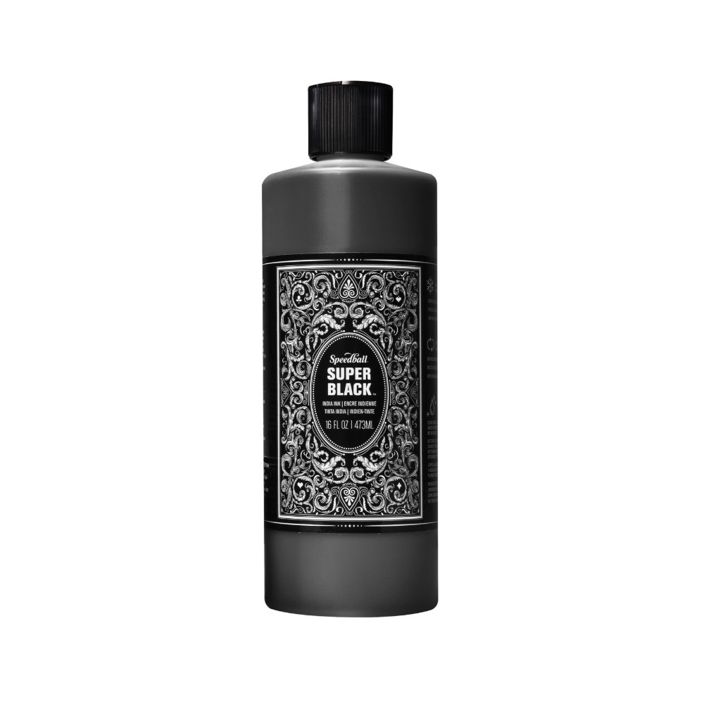 India Ink - Speedball - Super Black 473 ml