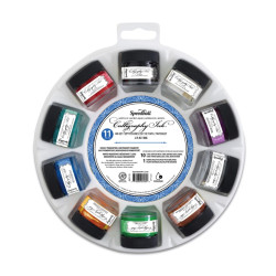 Zestaw tuszów akrylowych do kaligrafii - Speedball - 10 x 12 ml