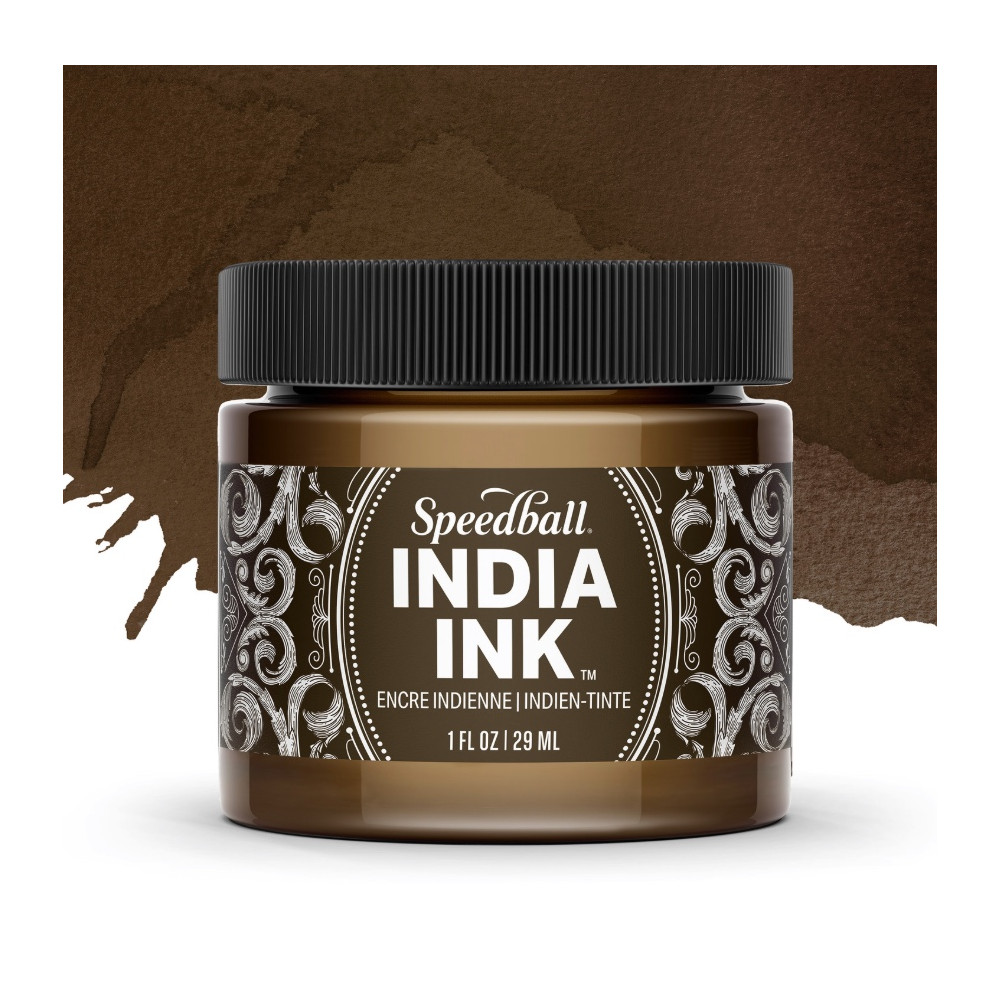 Tusz do kaligrafii India Ink - Speedball - Sepia 29 ml