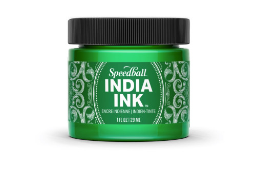 Tusz do kaligrafii India Ink - Speedball - Bright Emerald 29 ml