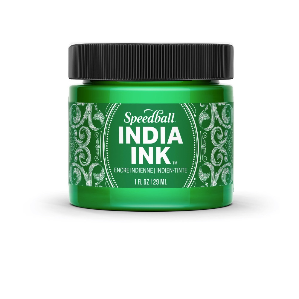 Tusz do kaligrafii India Ink - Speedball - Bright Emerald 29 ml