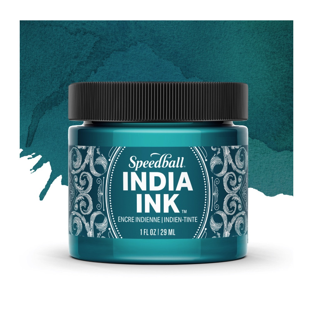 Tusz do kaligrafii India Ink - Speedball - Teal Agate 29 ml