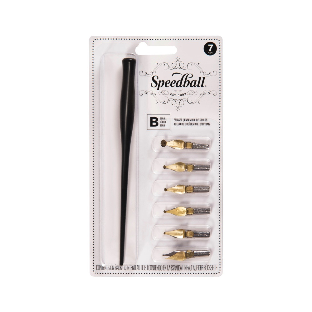 Zestaw do kaligrafii B-Series - Speedball - 7 szt.