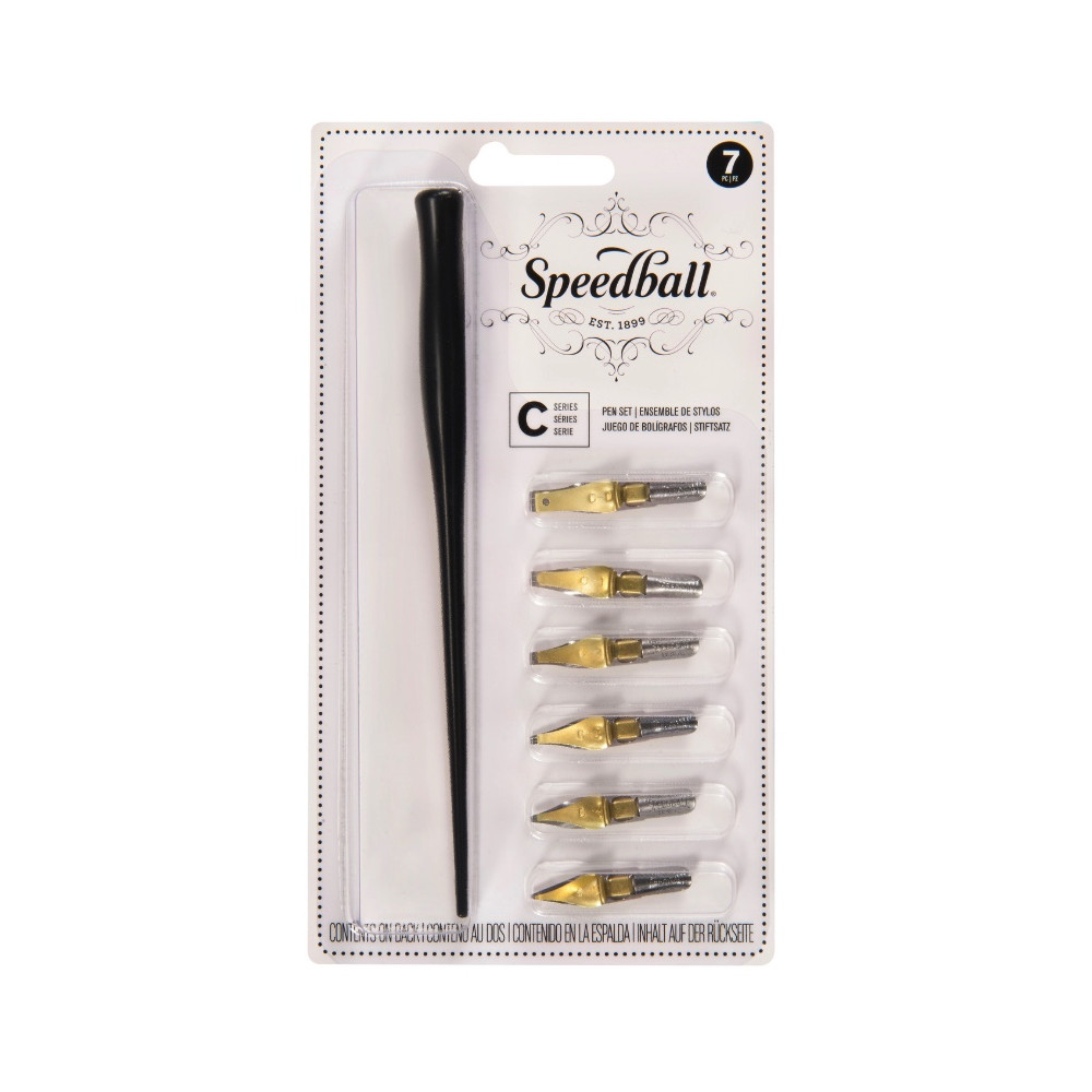 Zestaw do kaligrafii C-Series - Speedball - 7 szt.