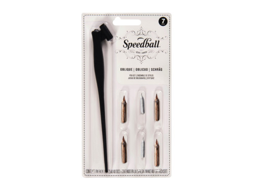 Zestaw do kaligrafii Oblique - Speedball - 7 szt.