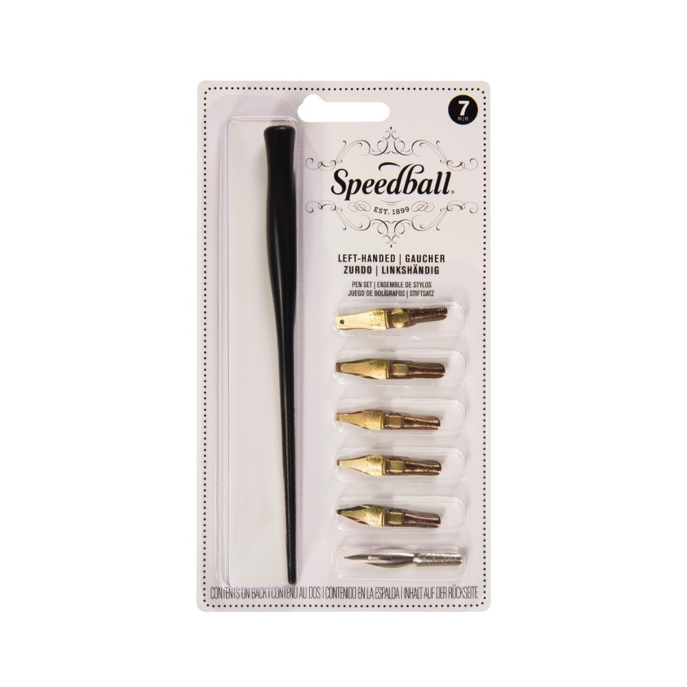 Zestaw do kaligrafii Left-Handed - Speedball - 7 szt.
