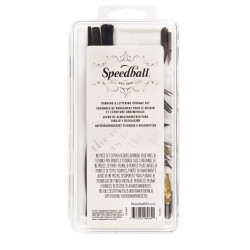 Drawing & Lettering Pen Set - Speedball - 16 pcs