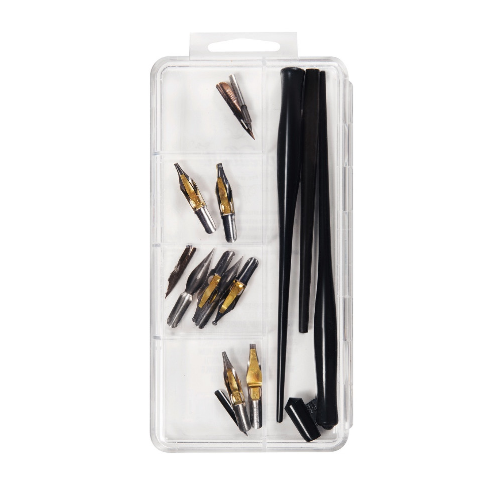Drawing & Lettering Pen Set - Speedball - 16 pcs