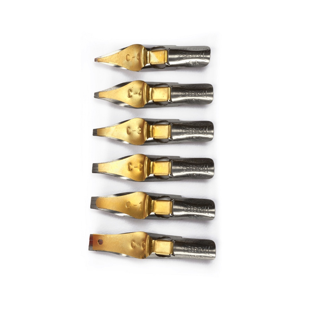 C-Series nib set - Speedball - 6 pcs