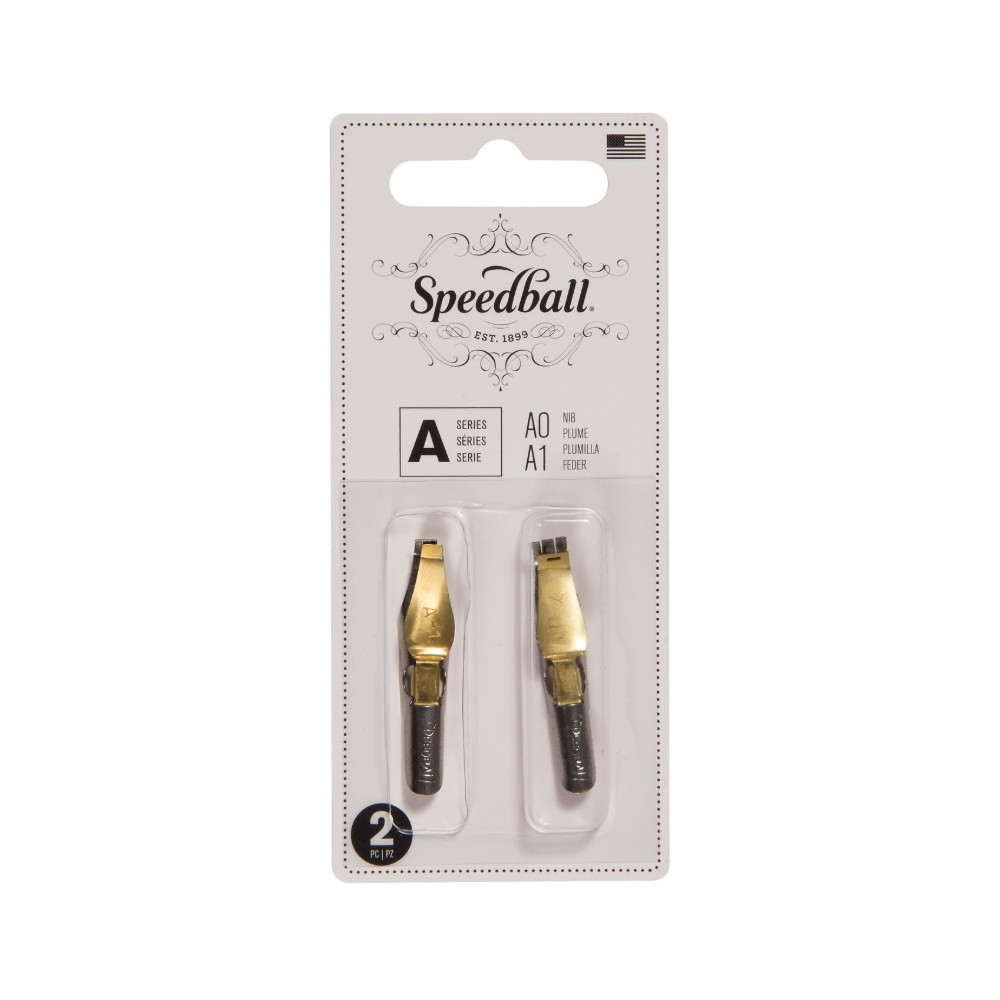 Zestaw stalówek do kaligrafii A0/A1 - Speedball - 2 szt.