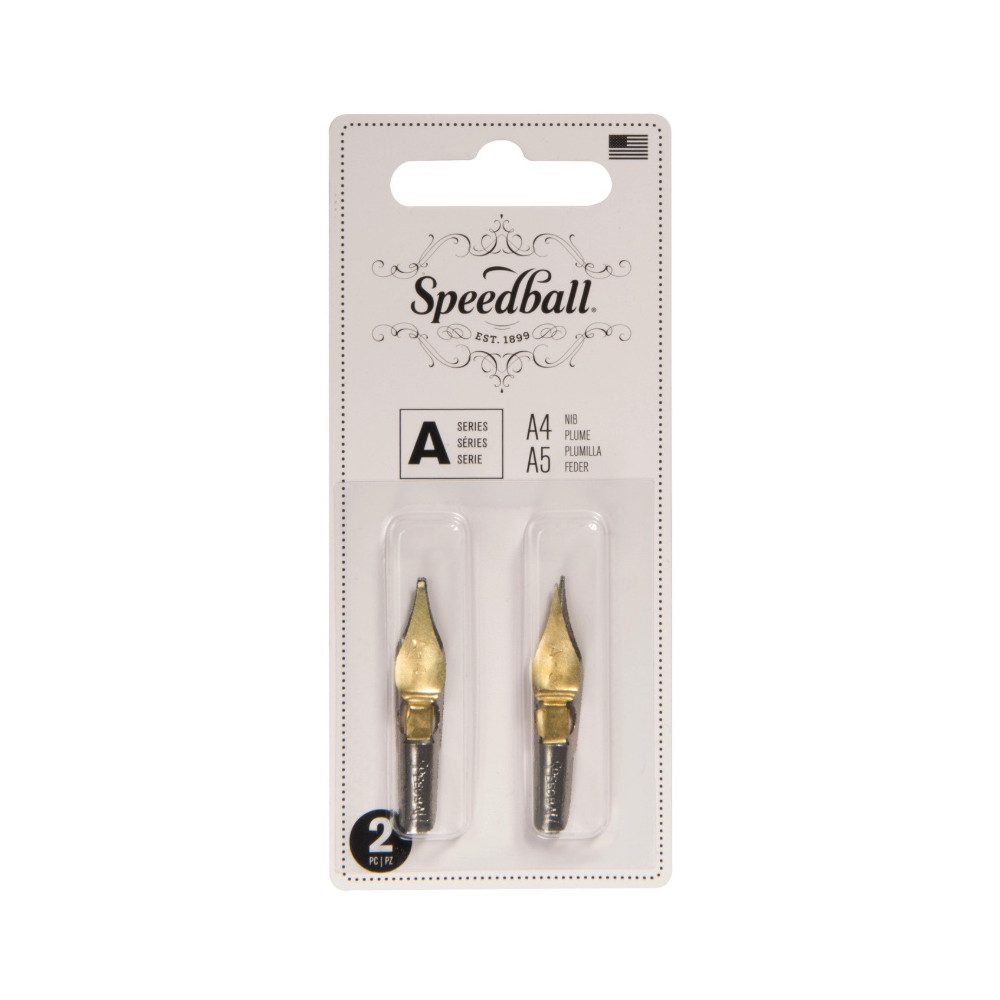 Zestaw stalówek do kaligrafii A4/A5 - Speedball - 2 szt.