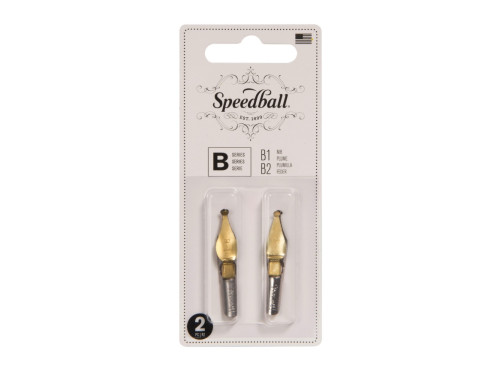 Zestaw stalówek do kaligrafii B1/B2 - Speedball - 2 szt.
