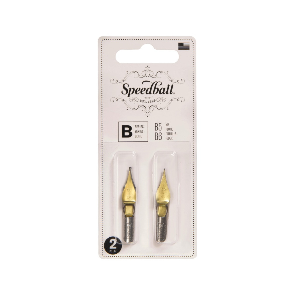 Zestaw stalówek do kaligrafii B5/B6 - Speedball - 2 szt.
