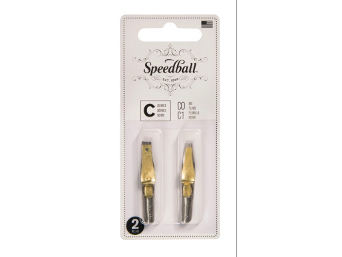 Zestaw stalówek do kaligrafii C0/C1 - Speedball - 2 szt.