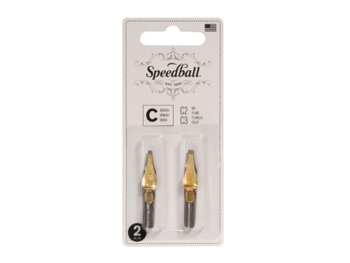 Zestaw stalówek do kaligrafii C2/C3 - Speedball - 2 szt.