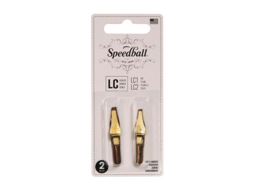 Zestaw stalówek do kaligrafii Left Hand LC1/LC2 - Speedball - 2 szt.