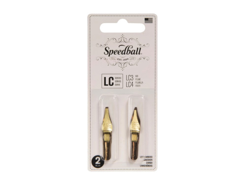 Zestaw stalówek do kaligrafii Left Hand LC3/LC4 - Speedball - 2 szt.