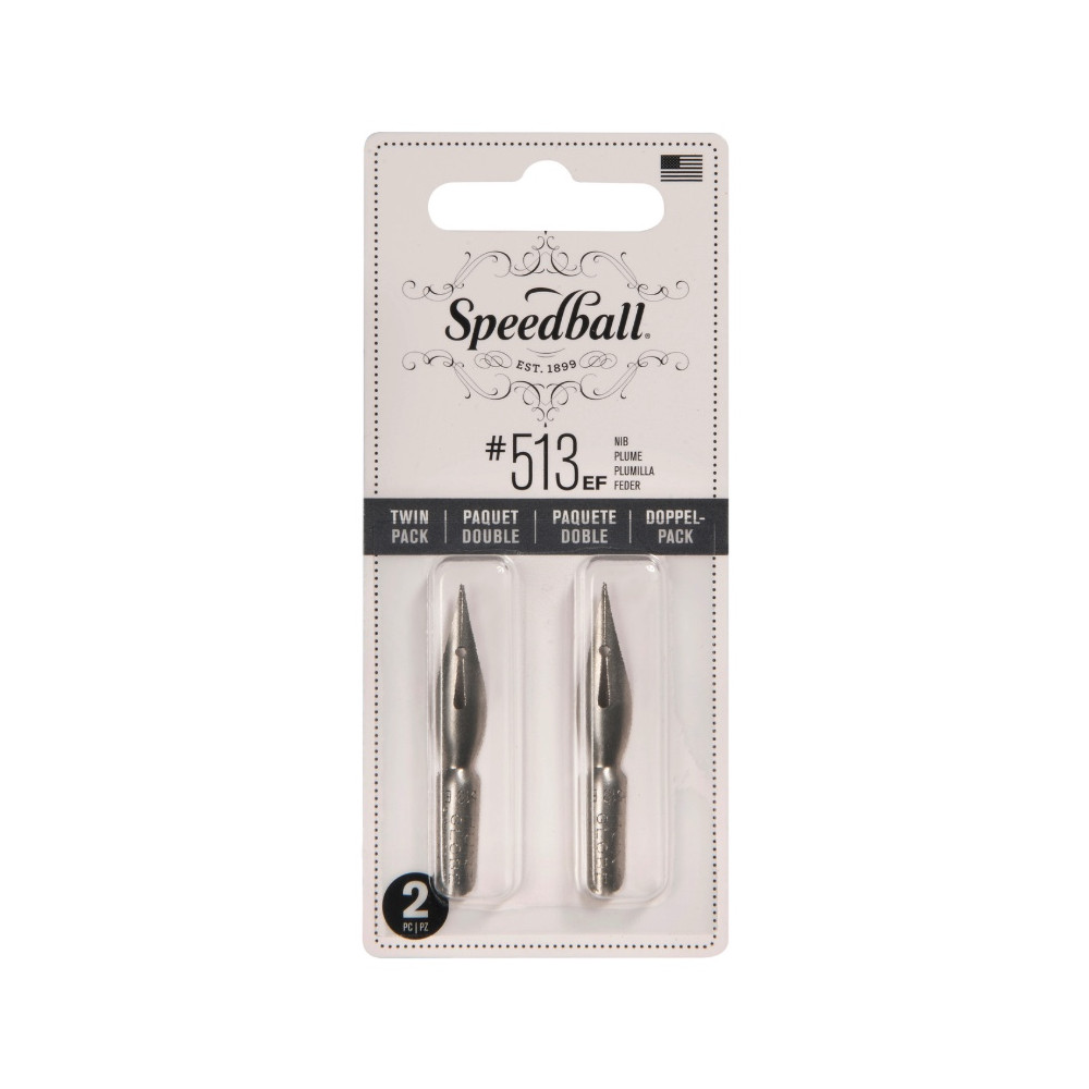 No. 513 EF nib set - Speedball - 2 pcs