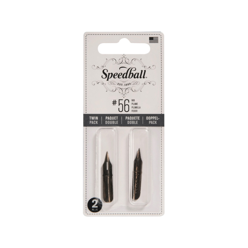 Zestaw stalówek do kaligrafii nr 56 - Speedball - 2 szt.