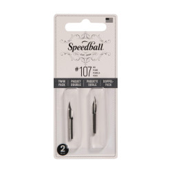 Zestaw stalówek do kaligrafii nr 107 - Speedball - 2 szt.