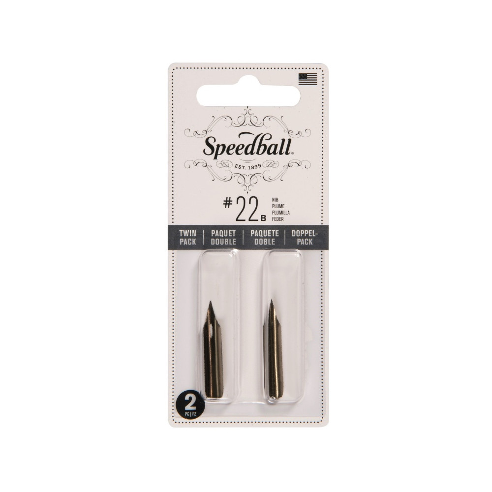 No. 22B nib set - Speedball - 2 pcs