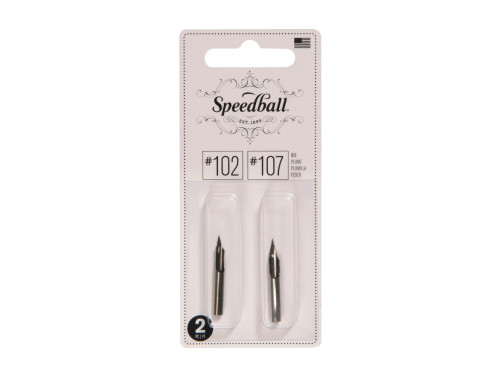 Zestaw stalówek do kaligrafii nr 102/107 - Speedball - 2 szt.