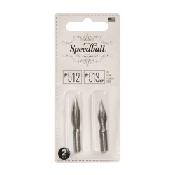Zestaw stalówek do kaligrafii nr 512/513 EF - Speedball - 2 szt.