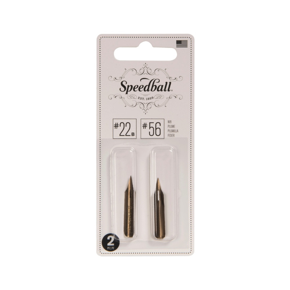 22B/56 nib set - Speedball - 2 pcs