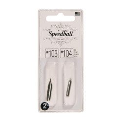 Zestaw stalówek do kaligrafii nr 103/104 - Speedball - 2 szt.
