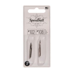 102/108 nib set - Speedball - 2 pcs