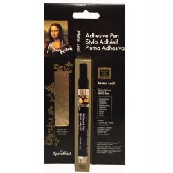Mona Lisa simple leaf kit with adhesive pen - Speedball - Gold