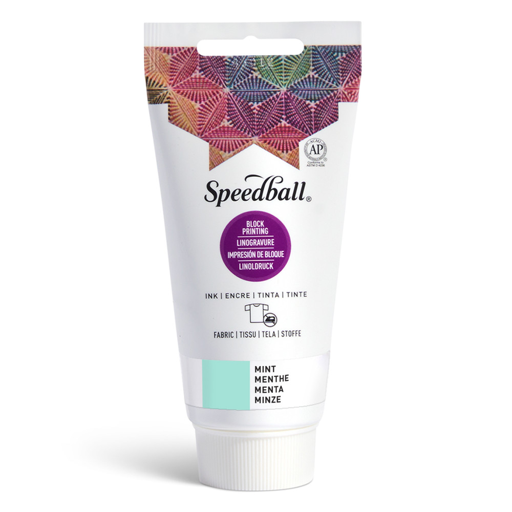 Farba do linorytu Block Printing Ink - Speedball - Mint 75 ml