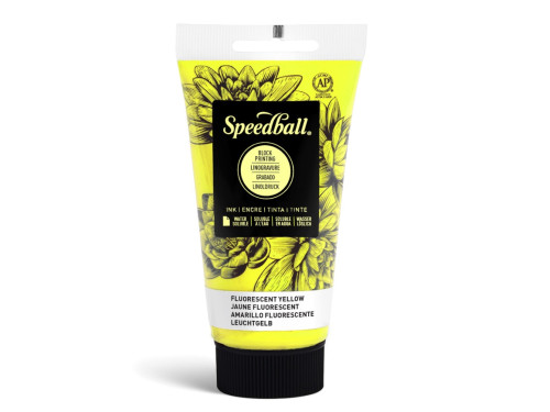 Farba do linorytu Water-Soluble Ink - Speedball - Fluo Yellow 75 ml