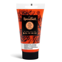 Water-Soluble Block Printing Ink - Speedball - Fluo Orange 75 ml