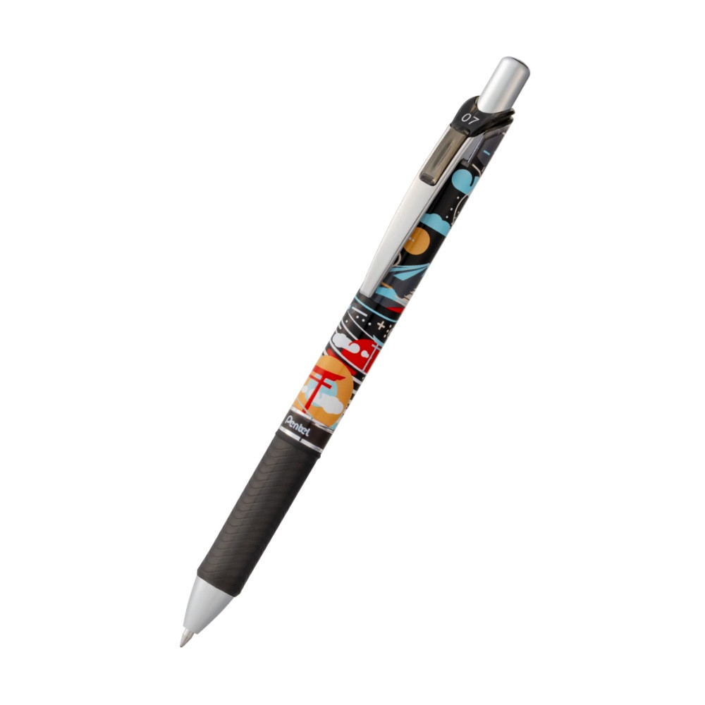 Zestaw piór kulkowych EnerGel Nature - Pentel - Dark 0,7 mm 3 szt.