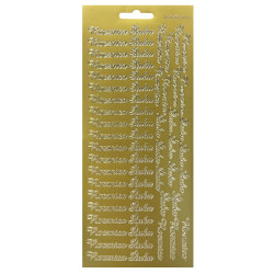 Stickersy naklejki ażurowe - Żonkile złote