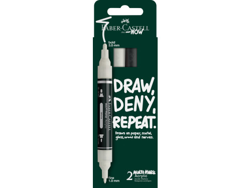 Set of Multimark acrylic markers - Faber-Castell - 2 pcs