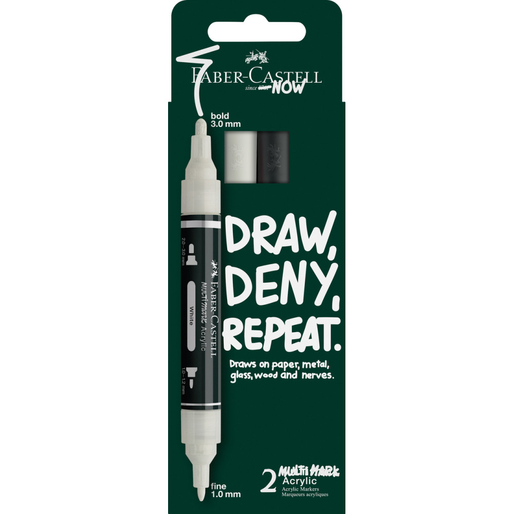 Set of Multimark acrylic markers - Faber-Castell - 2 pcs