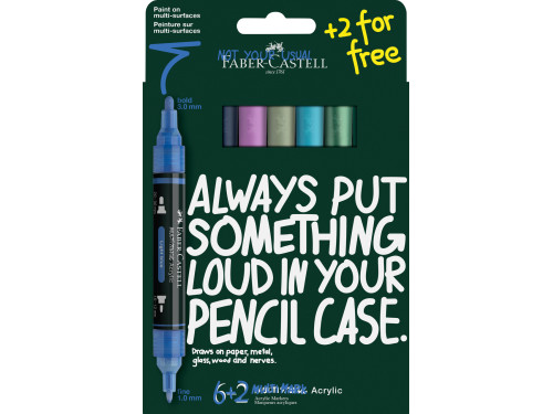 Zestaw markerów akrylowych Multimark - Faber-Castell - Frost 8 szt.