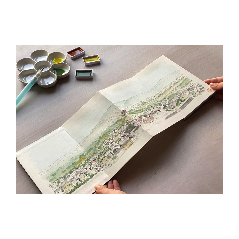 Szkicownik do akwareli Orinote Watercolor - Kuretake - 16 ark.