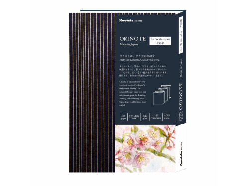 Orinote Watercolor sketchbook - Kuretake - 16 sheets