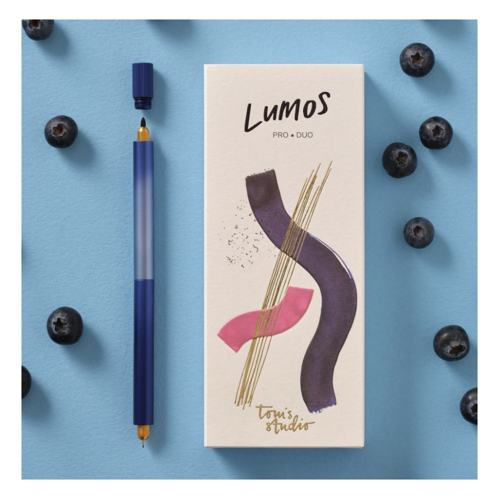 Lumos Pro Duo fineliner - Tom’s Studio - Blueberry