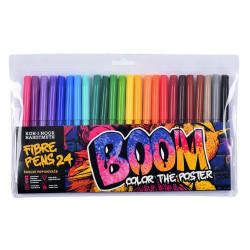 Zestaw flamastrów Boom - Koh-I-Noor - 24 kolory