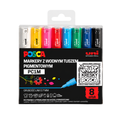 Posca Paint Marker Pen PC-1M - Uni - 8 pcs.